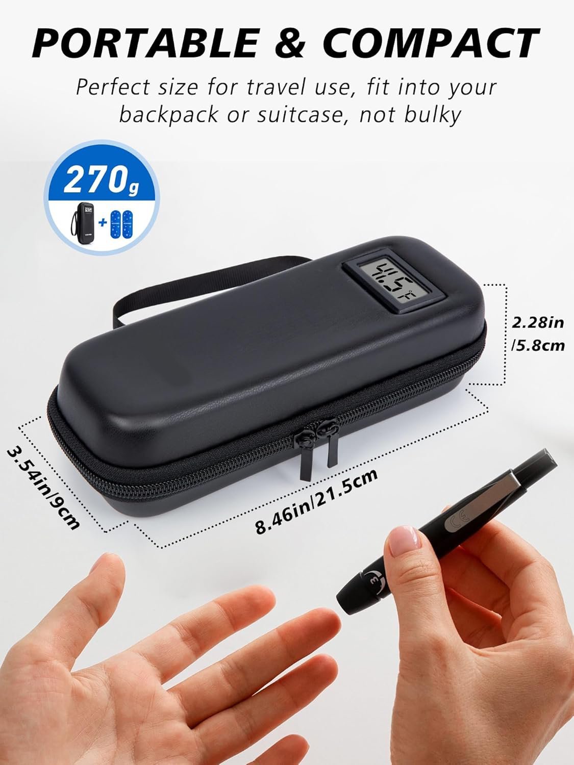 🎁TikTok Last Day Sale - 70% OFF🔥Insulin Cooler Travel Case with Temperature Display