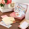 Hallmark Stationery Set with Desk Organizer, Light Pink (10 Blank Cards with Envelopes, 20 Writing Sheets with Envelopes, 75-Sheet Notepad, 30 -Sticker-Seals)