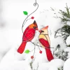 (🌲EARLY CHRISTMAS SALE - 49% OFF) Glass window hangings Christmas gift Stained glass bird suncatcher