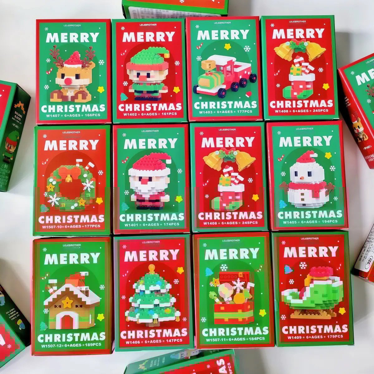 🔥Last Day 50% OFF🎄Santa Claus Design Building Blocks Toy