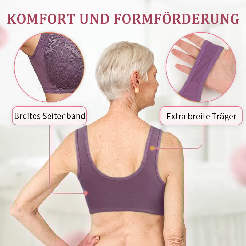 🔥Letzter Tag Kaufe 1 und erhalte 3 Packungen⭐️Bügelloser BH mit Spitzenverschluss vorne