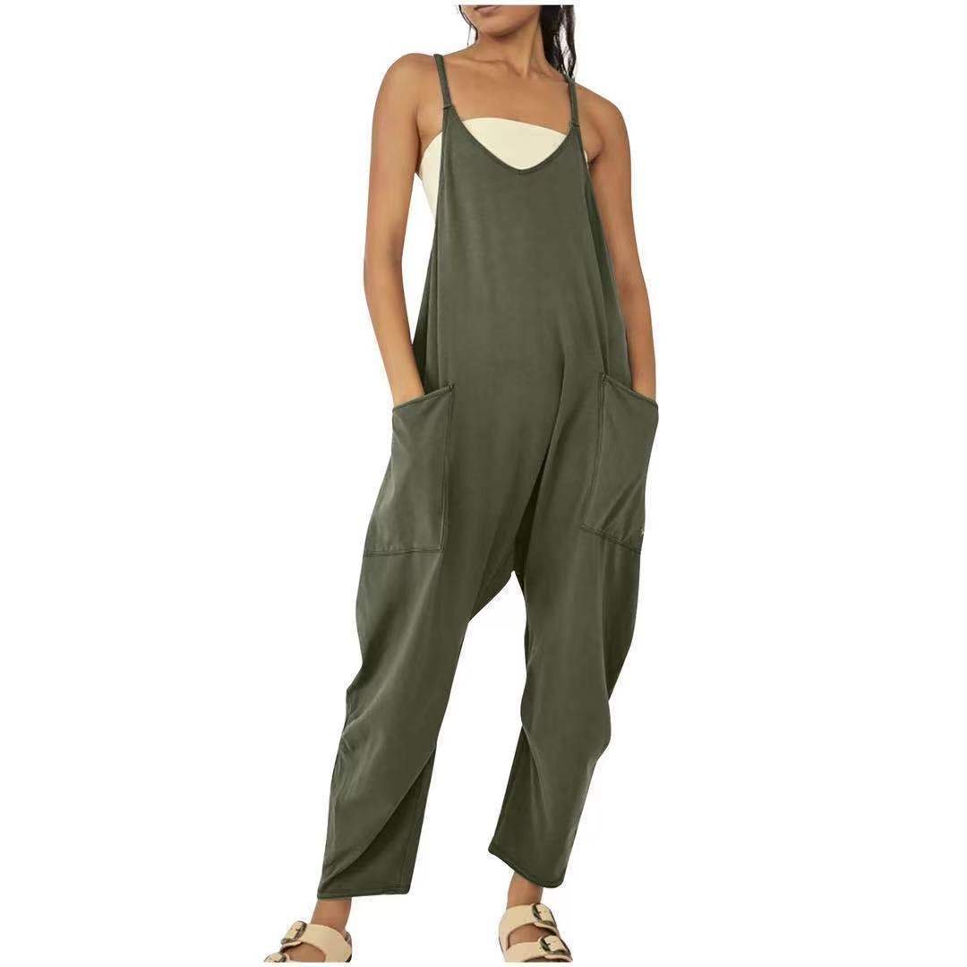 🔥Wide Leg Jumpsuit with Pockets (Buy 2 Free Shipping)