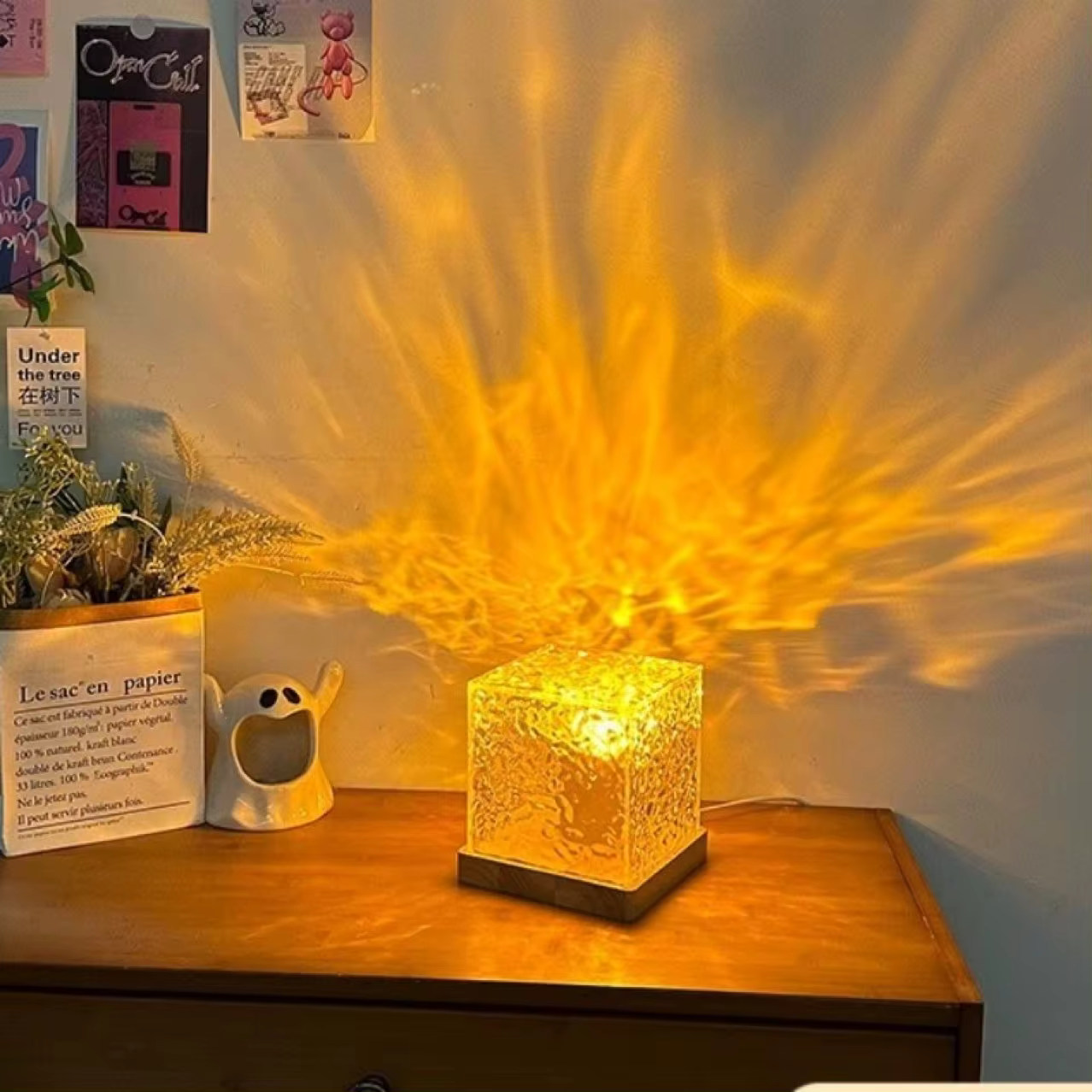 🔥Last Day Promotion - 50% OFF🎁🌈Rotating Water Ripple Night Light Aura Lamp💛