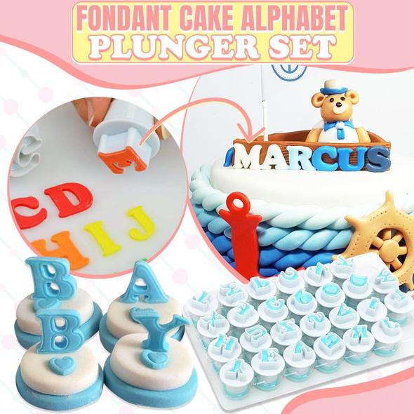 (🔥Last Day Promotion - 49% OFF)Alphabet Fondant Plunger Cutter, Buy 2 Get Extra 10% OFF