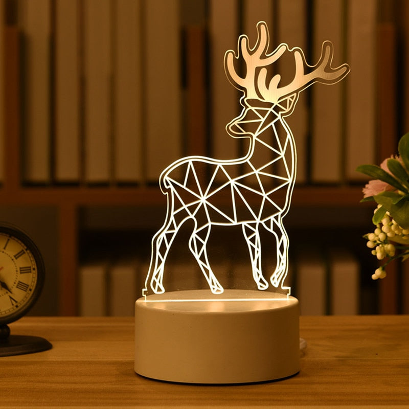 (🔥Black Friday & Cyber Monday Deals - 49% OFF🔥) Festive 3D Night Lamp, Buy 2 Get Extra 10% OFF