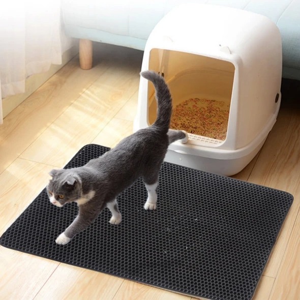 ⛄Early Spring Hot Sale 50% OFF⛄-CLEAN PAWS Double-Layer Cat Litter Mat(Buy 2 Free Shipping)