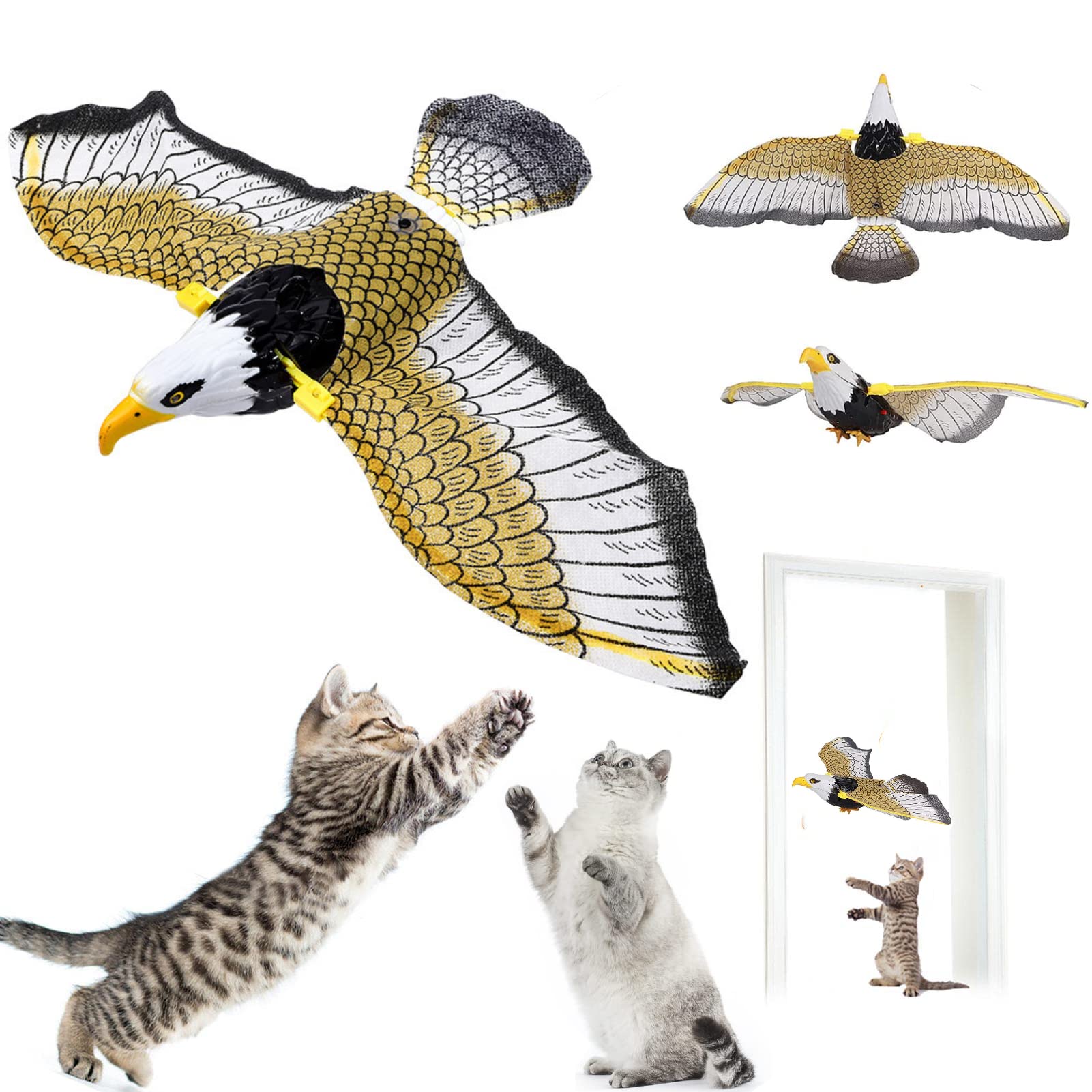 🔥(Last Day Promotion 50% OFF)  Automatic Moving Simulation Bird Interactive Cat Toy for Indoor Cats