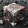 2025 New DND Fidget Spinner DICE: 7-in-1 Metal DND Dice Cube – 6-Sided Rotating Polyhedral Dice, Tabletop RPG Accessory for DMs and Player