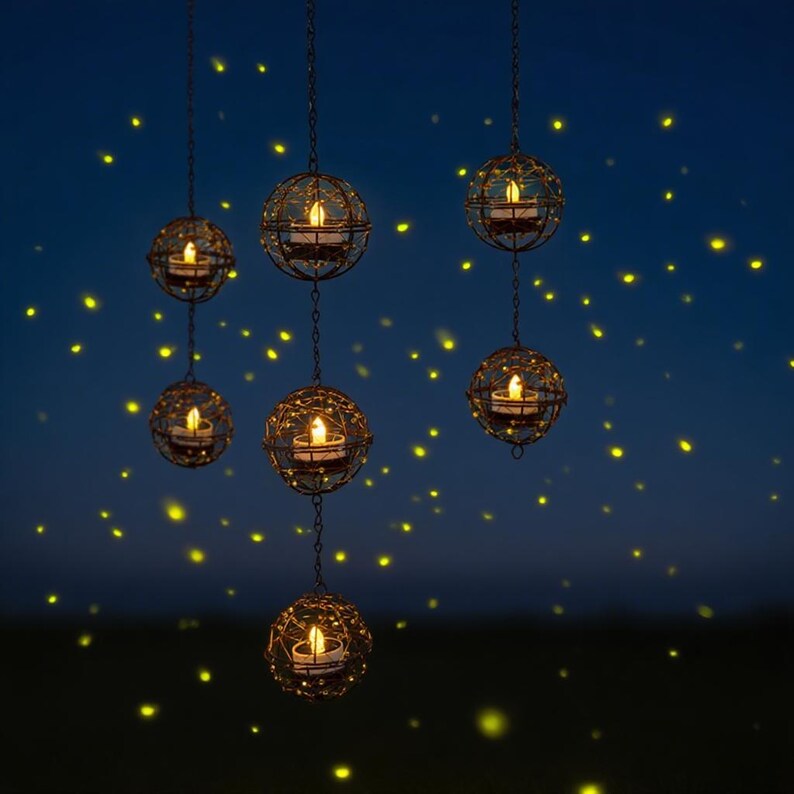 Solar Light Hanging Lanterns, Waterproof Decorative Outdoor Hanging Light for Garden Patio, Tree Lights, Yard Lights, Gifts for Mom
