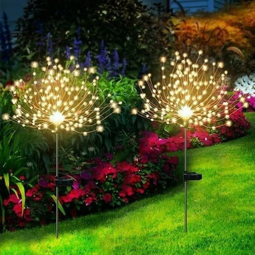 💥LAST DAY SALE 50% OFF💥Waterproof Solar Garden Fireworks Lamp