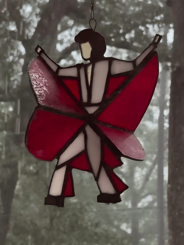 🔥The Memphis Melody💃🤘 Handmade Stained Glass Spinner