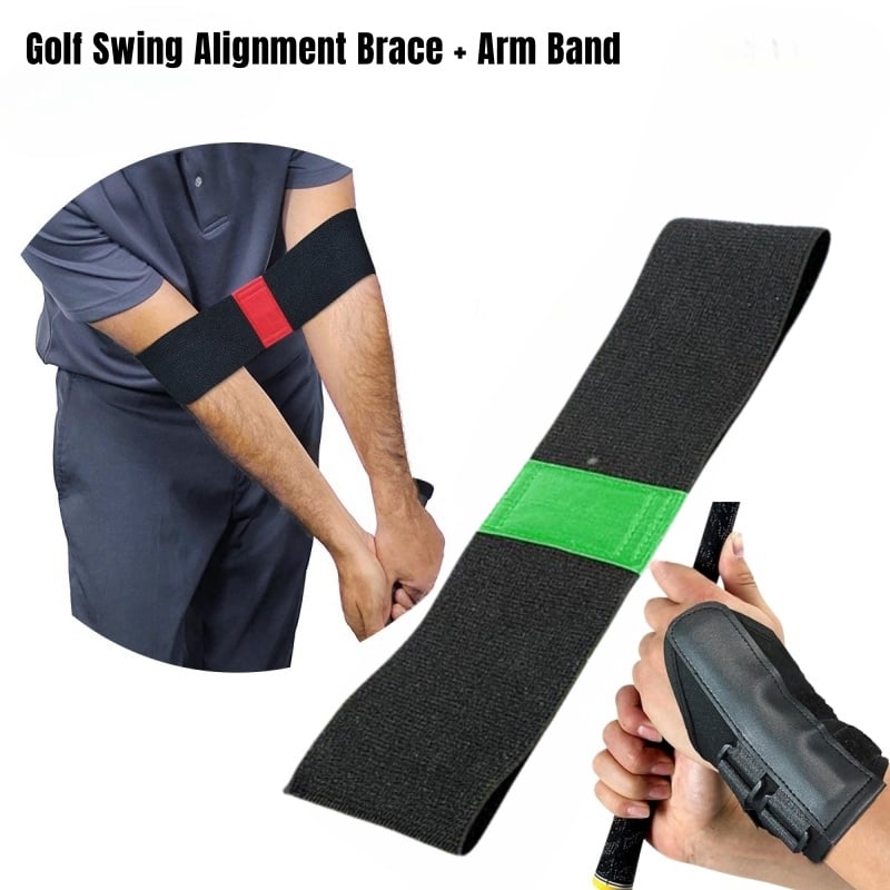 🔥Last Day Promotion 48% OFF-🎁-Golf Wrist Correction Trainer & Arm Band Set🏌️