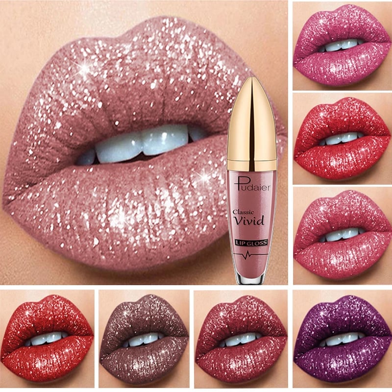 (🎃HALLOWEEN PRE SALE -48% OFF) Diamond Lip Gloss Matte To Glitter Liquid Lipstick Waterproof