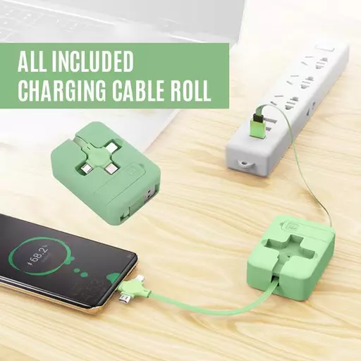 (🔥Black Friday & Cyber Monday Deals - Buy 2 Get 1 Free🔥) Three in One Charging Cable Roll
