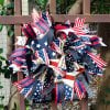 🏵100% Handmade American Patriotic Star Wreath(Mariana Smith Handmade®)