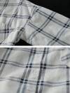 Hilary Lapel Polo Collar Vintage Matching Plaid Print Single-breasted Baggy Cotton Shirt