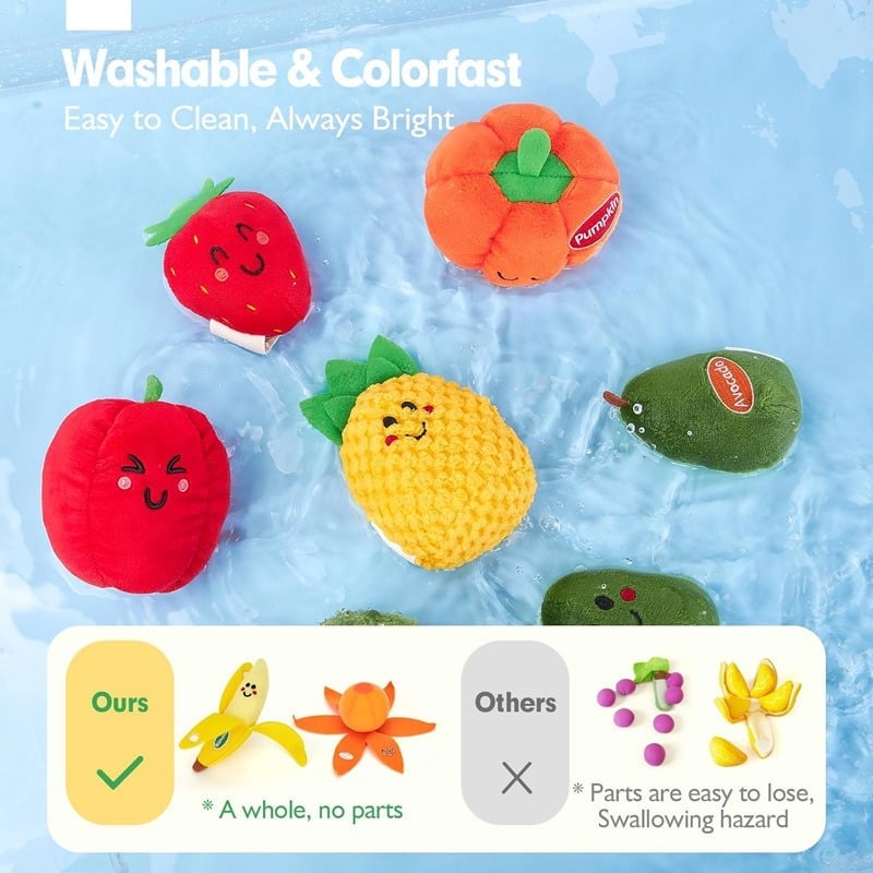 🎁TikTok Last Day Sale - 70% OFF👶Baby Sensory Toys – 16 PCS  First Fruit & Vegetable Set🍓