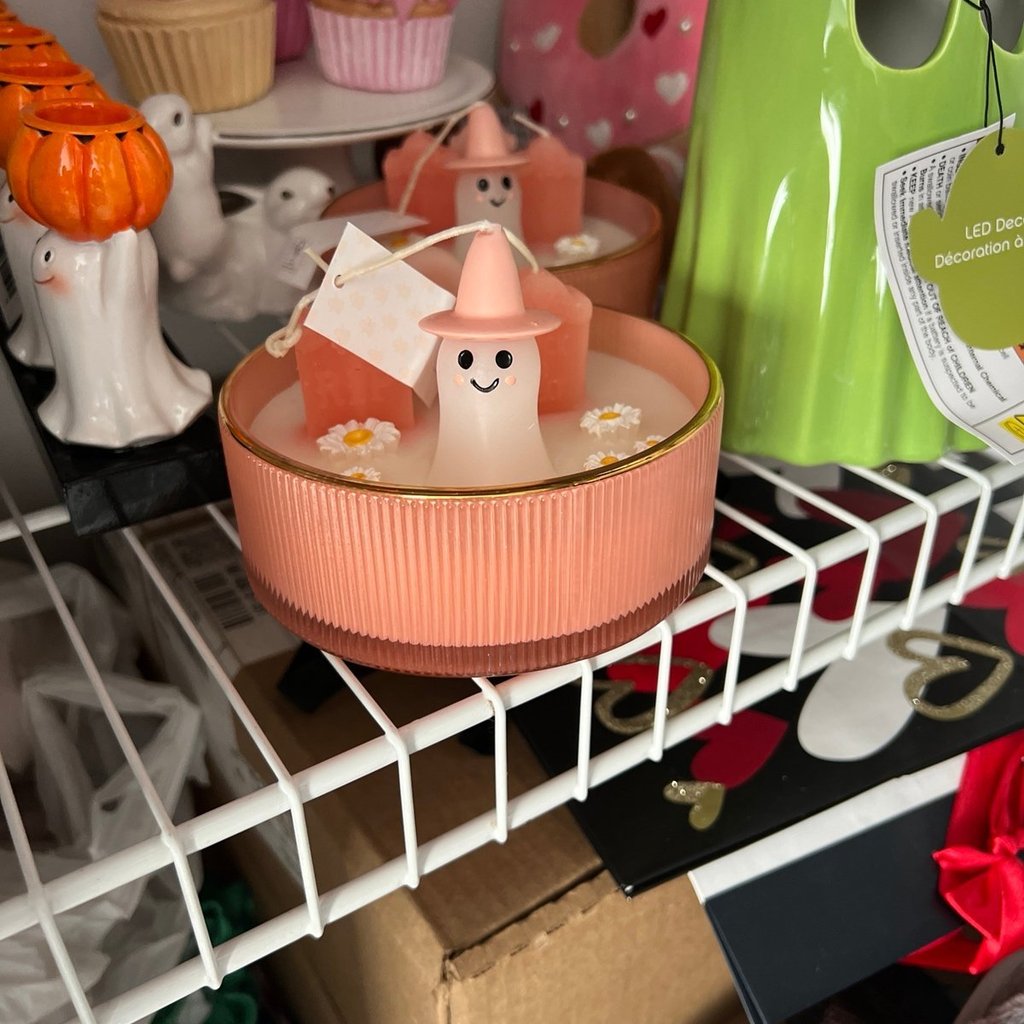 🔥Last Day Promotion 70% OFF🔥Pink ghost graveyard candle