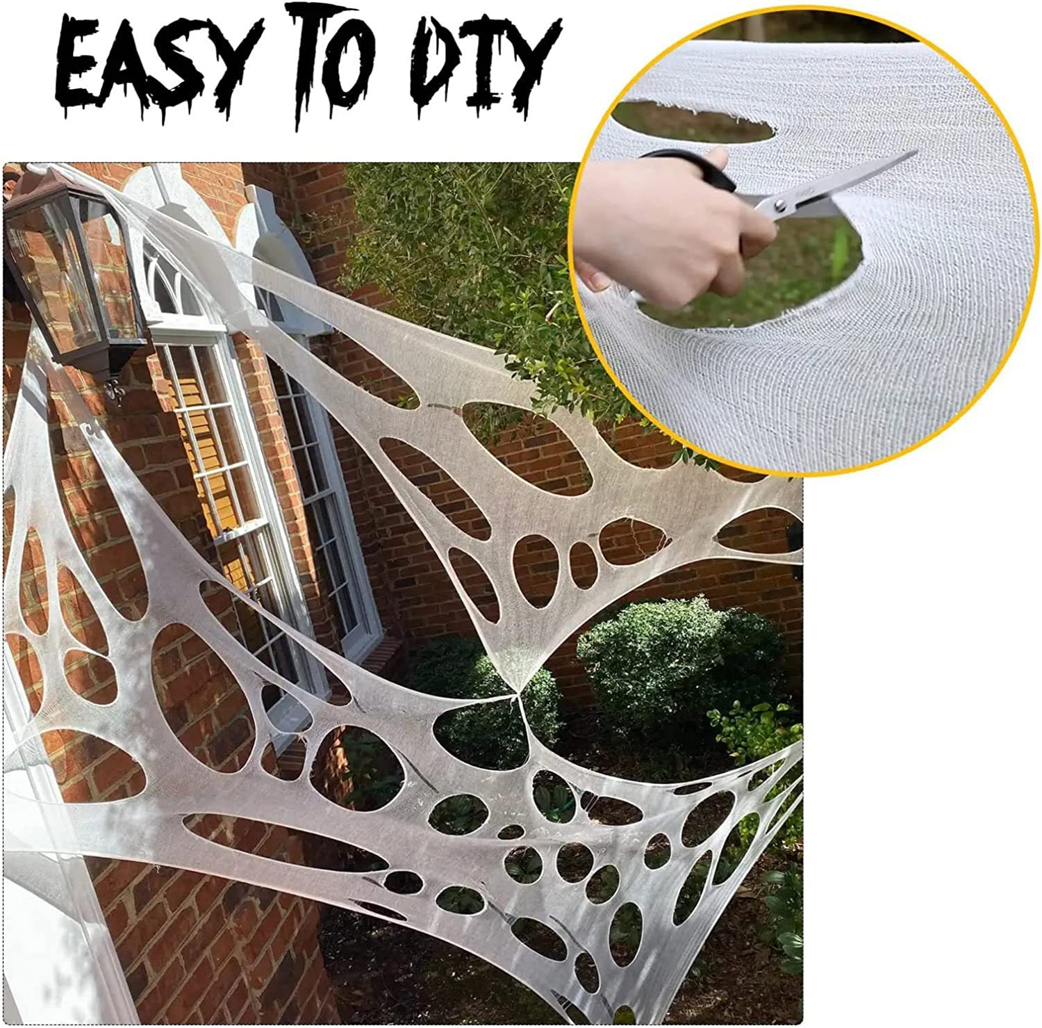 🔥🕷EARLY HALLOWEEN SALE - Uocsptt™ Spider Web Halloween Decorations Outdoor & Red-eyed spider