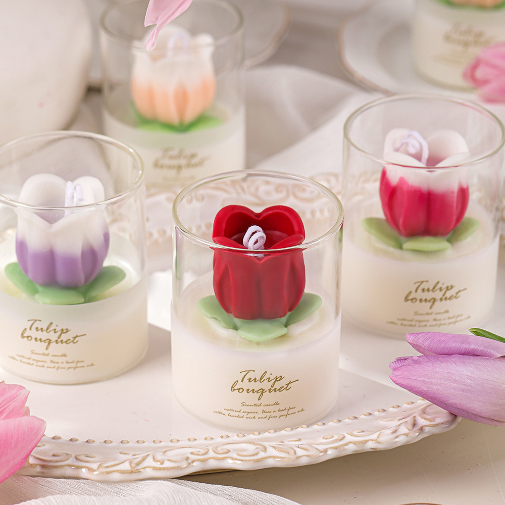 🔥Final Sale Save 49% - Handmade Flower scented candles