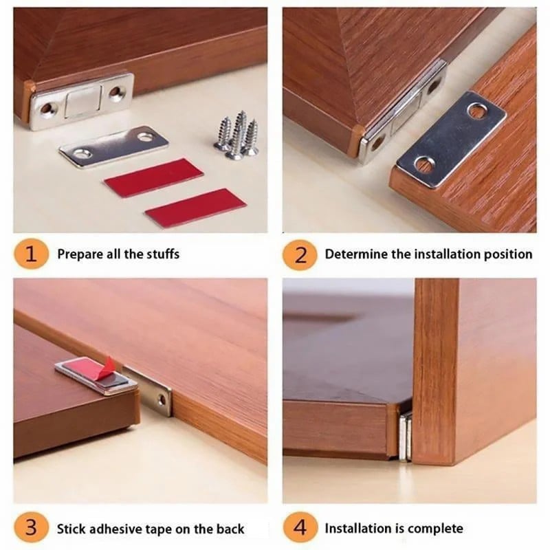 (🔥HOT SALE TODAY - 49% OFF) Ultra-Thin Invisible Cabinet Door Magnets