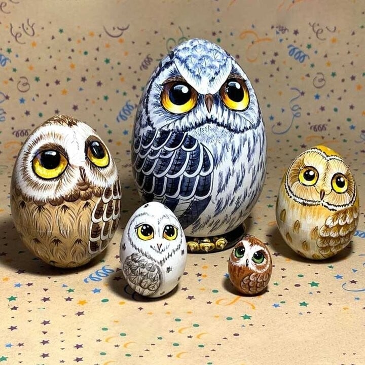 🎁 FINAL SALE-45% OFF🎁New Owl Nesting Egg/Christmas Gift