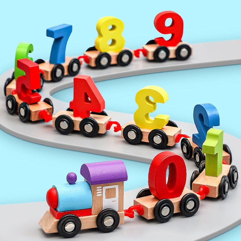 (🎄Christmas Hot Sale🔥🔥)Wooden Digital Train Toy(BUY 2 FREE SHIPPING)