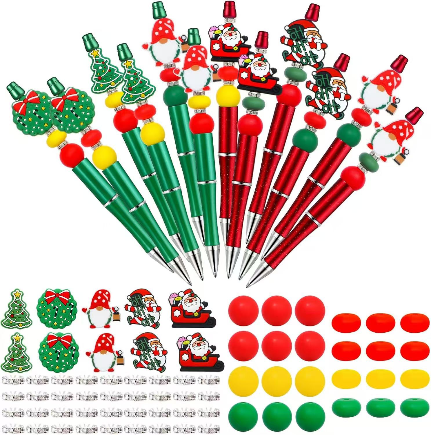 🔥Last Day Promotion 70% OFF🔥12 Christmas Beaded Pens DIY Kit