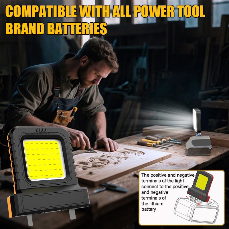 🎁Last Day Sale - 70% OFF🎉High brightness floodlight - for all power tool batteries
