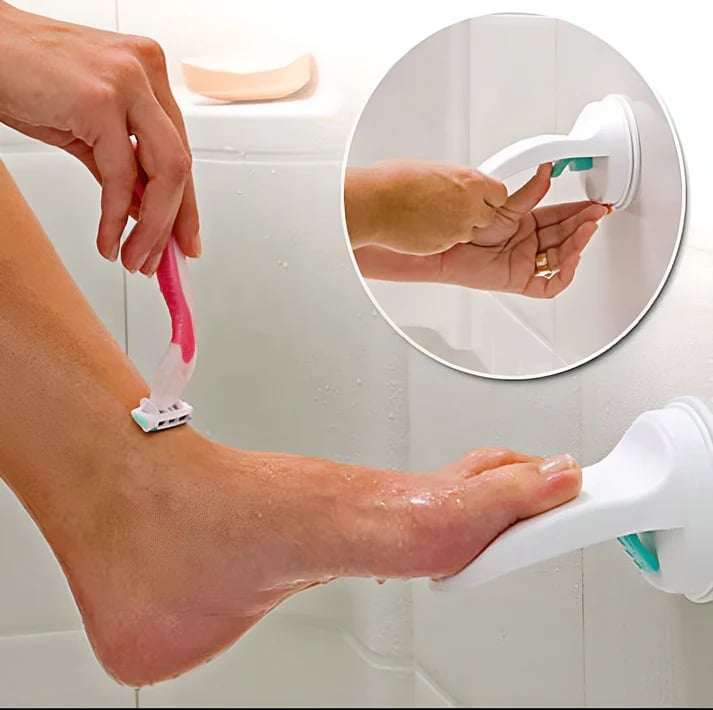 Suction Mount Shower Foot Rest - Easy Install Non Slip