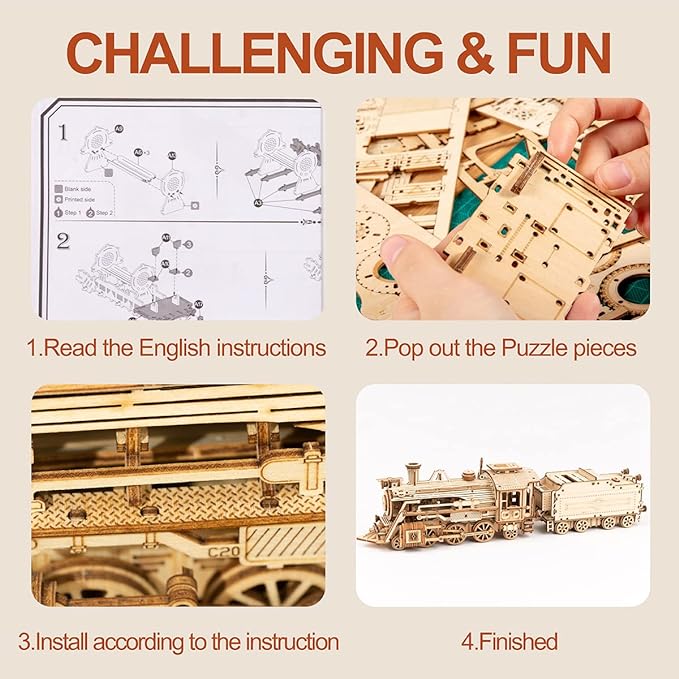 (🎄CHRISTMAS EARLY SALE - 50% OFF ) 🎁Super Wooden Mechanical Model Puzzle Set, Buy 2 Get 10% OFF & Free Shipping