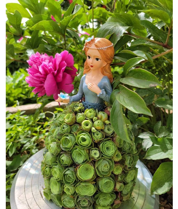 （💖2022 Early Summer Promotion- 45% OFF🌹）Succulent Princess Skirt Flower Stand