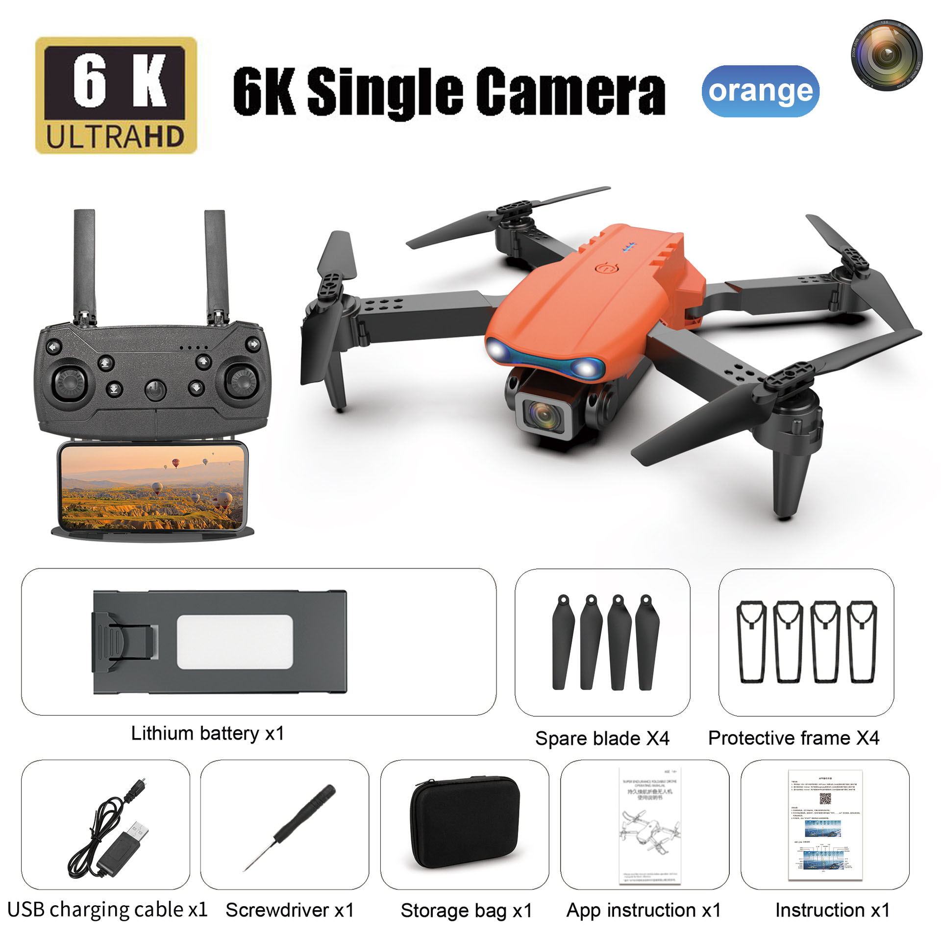 (🎄Early Christmas Sale- 49% OFF)2022 Latest Drone with 6K UHD Camera