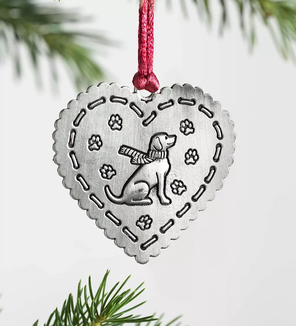 Pewter Christmas Tree Ornament, Buy 4 Free Shipping