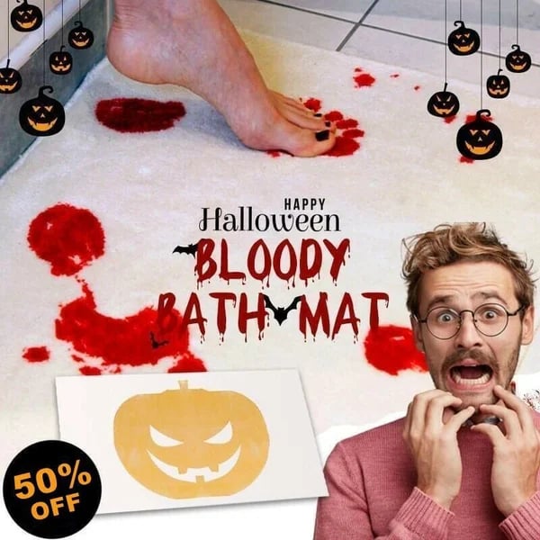 🔥 Halloween SALE 👻 Bloody Footprint Mat