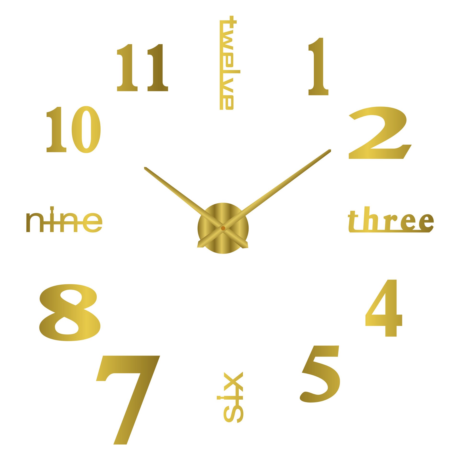 🔥Last Day Promotion 50% OFF⏰ 3D Wall Decal Decorative Clock