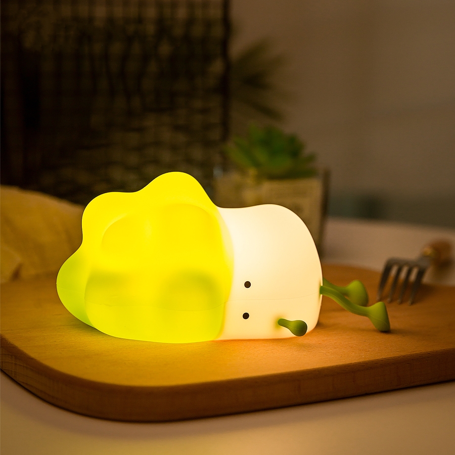 (🎄Early Christmas Sale - 49% OFF) LED Night Light for Kids Cute Bok Choy Silicone Lamps - Buy 2 Free Shipping