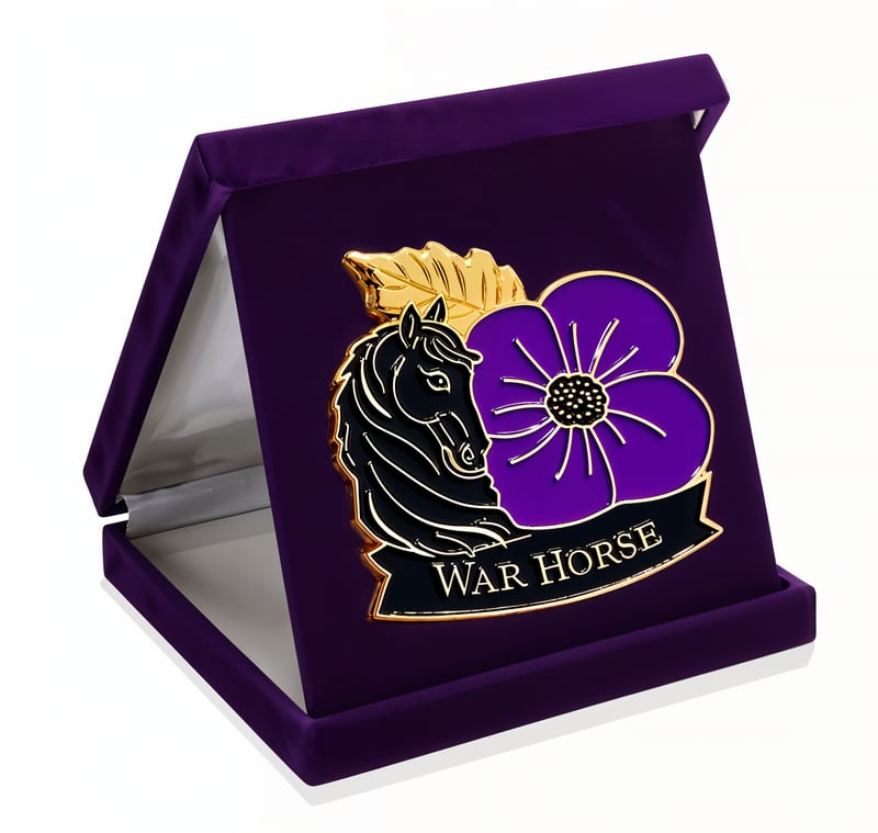 Limited Edition –War Horse Purple Poppy Badge