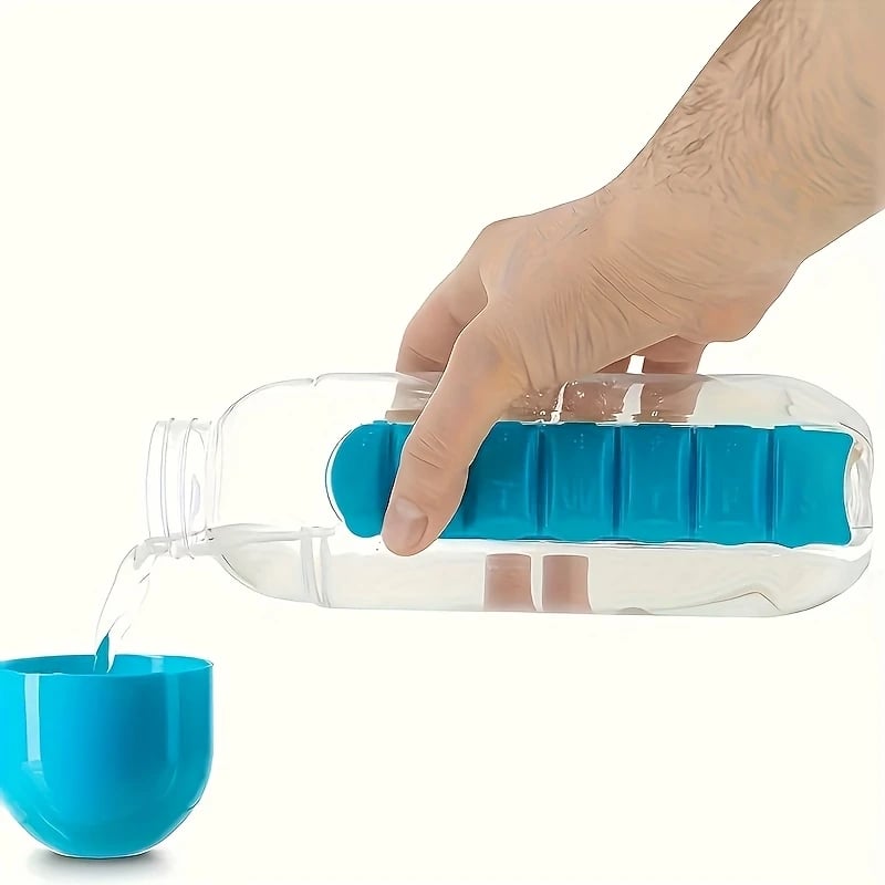 🎁TikTok Last Day Sale - 70% OFF🔥2-in-1 Portable Medicine Box & Water Bottle