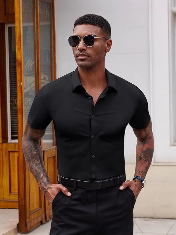 🎁Last day 45% off🎁Soft Stretch Formal Casual Men's Shirt