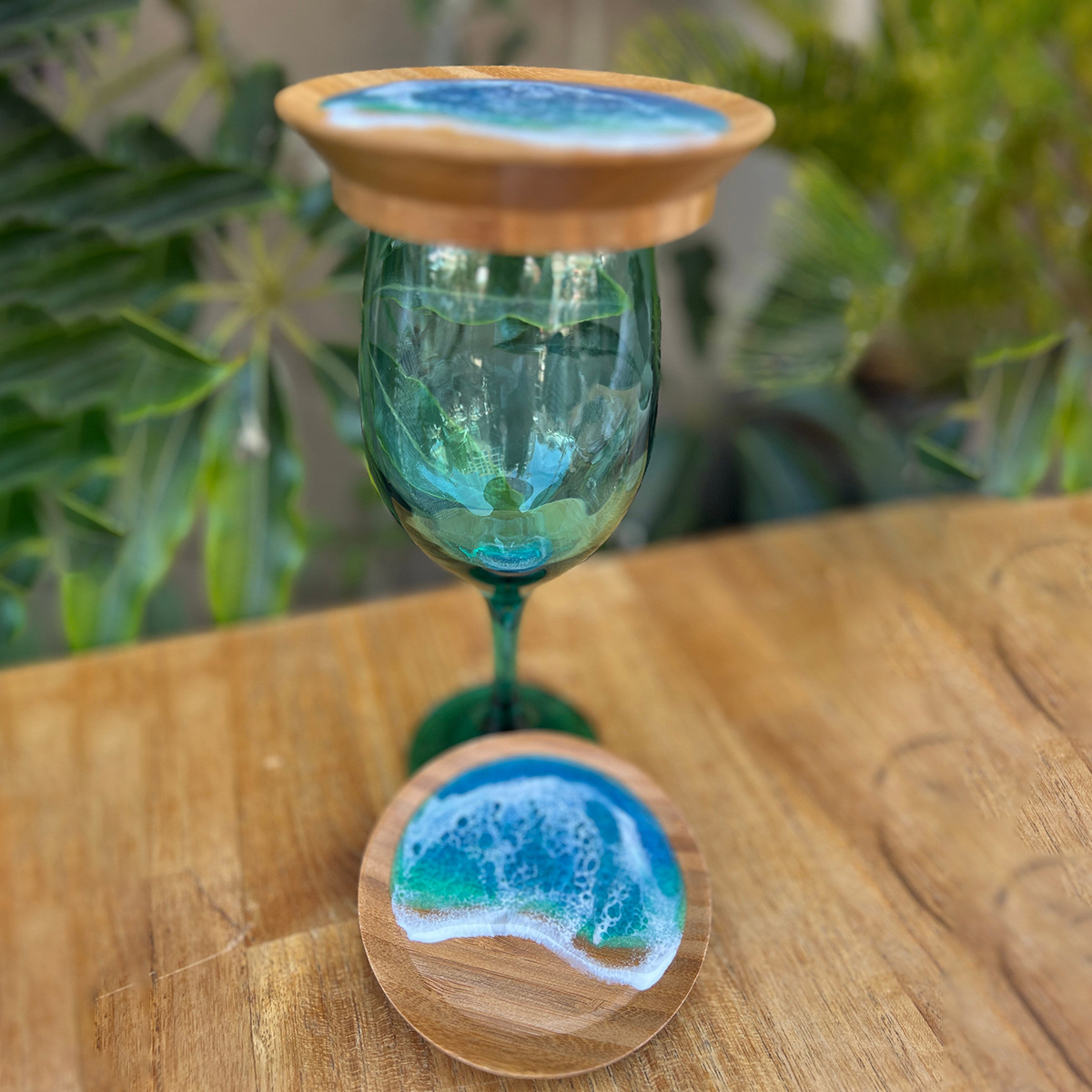 🍷Ocean Wine Glass Décor