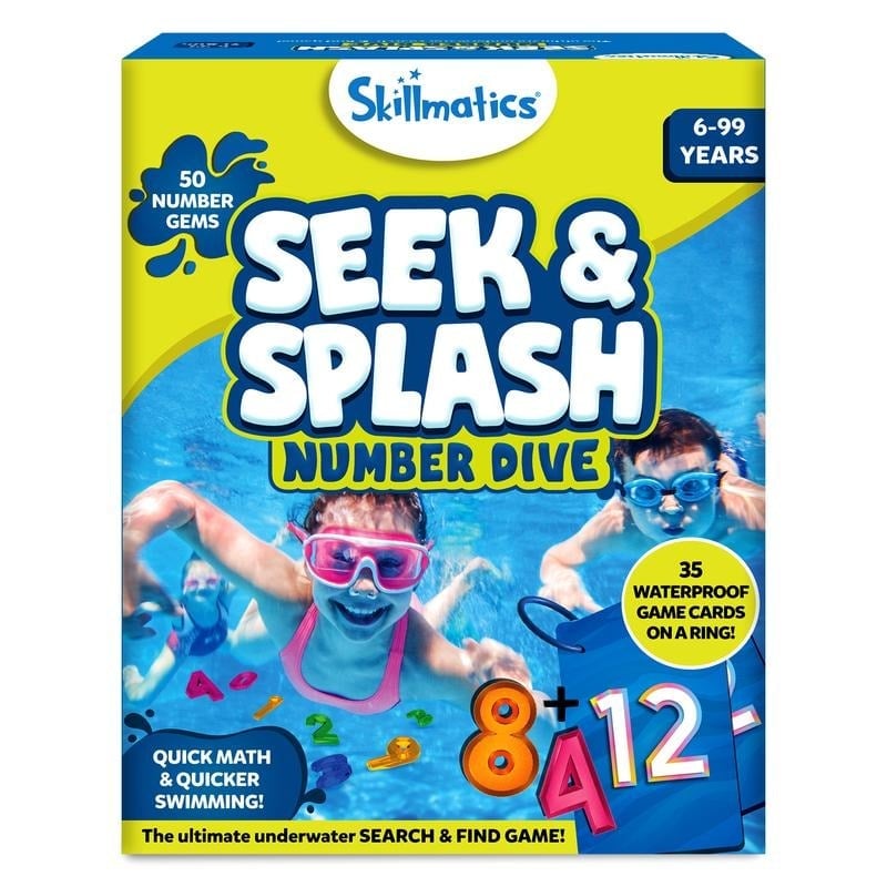 🎁TikTok Last Day Sale - 70% OFF🎉Skillmatics Pool Toys & Underwater Diving Game,Seek & Splash Numbers Gem