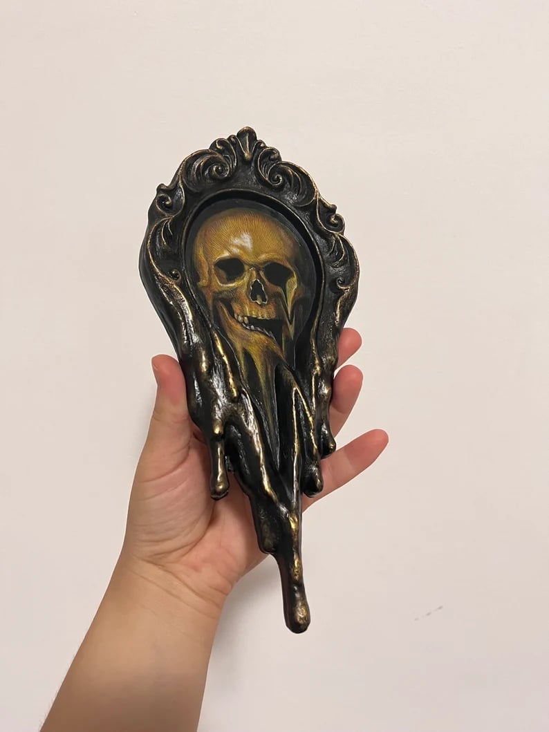 🎁TikTok Last Day Sale - 70% OFF🔥Handmade Liquid painting Surreal Skull Painting