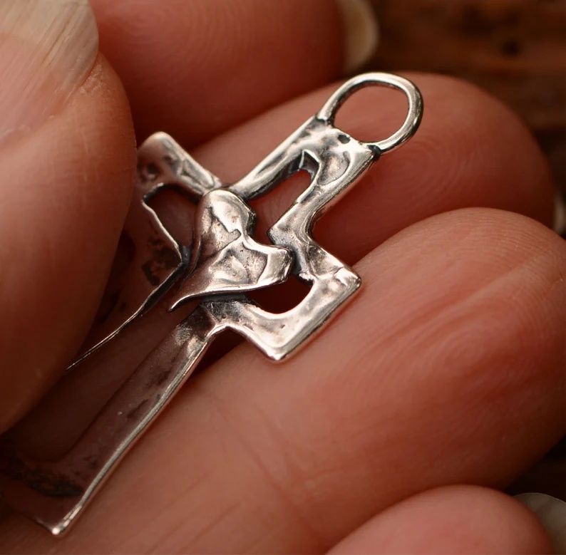 ✝️100% Handmade Silver Cross Healing Heart(Milo Cross Handmade®)