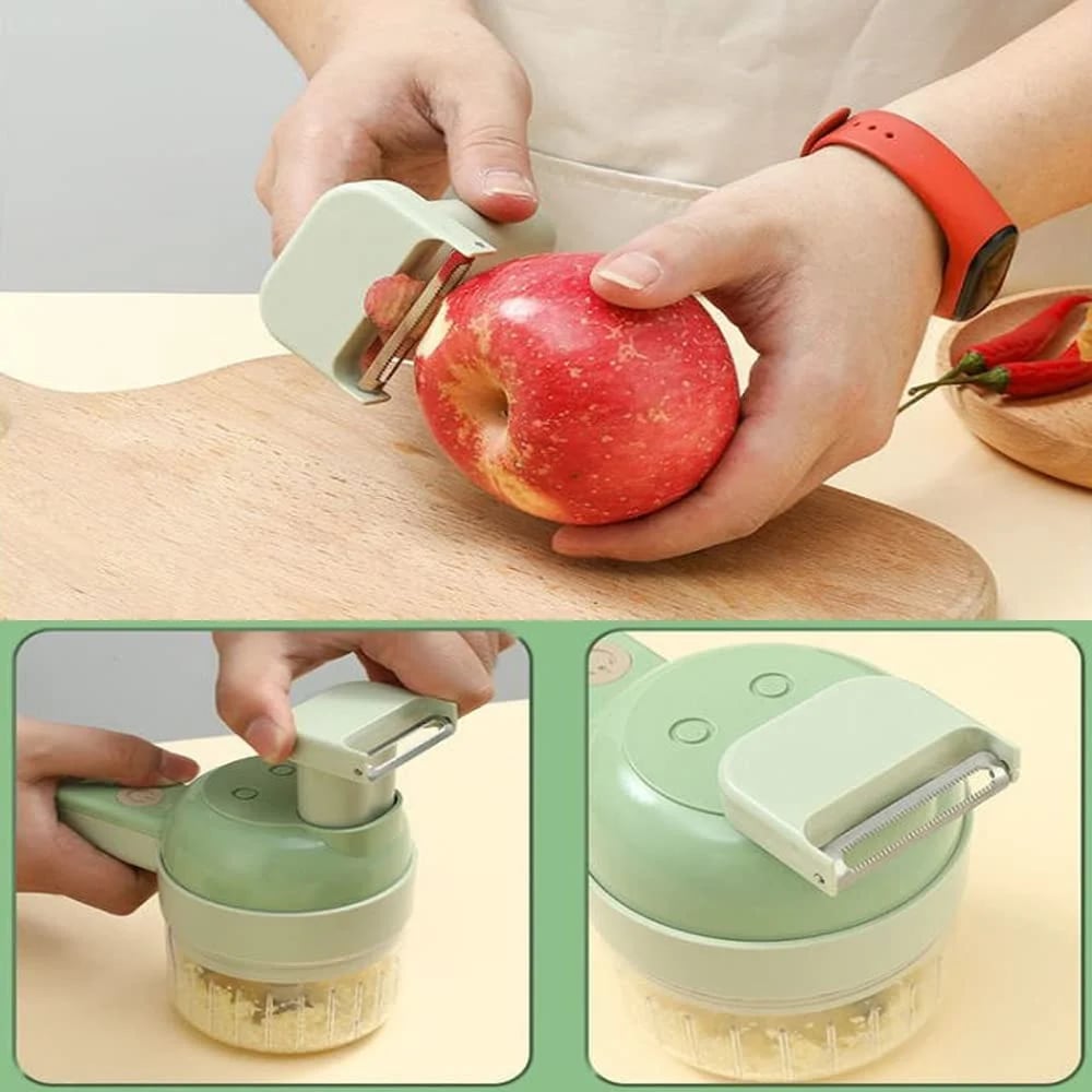 🔥Last Day Sale - 50% OFF🎁 Portable 4 in 1 Multifunctional Electric Slicer Set