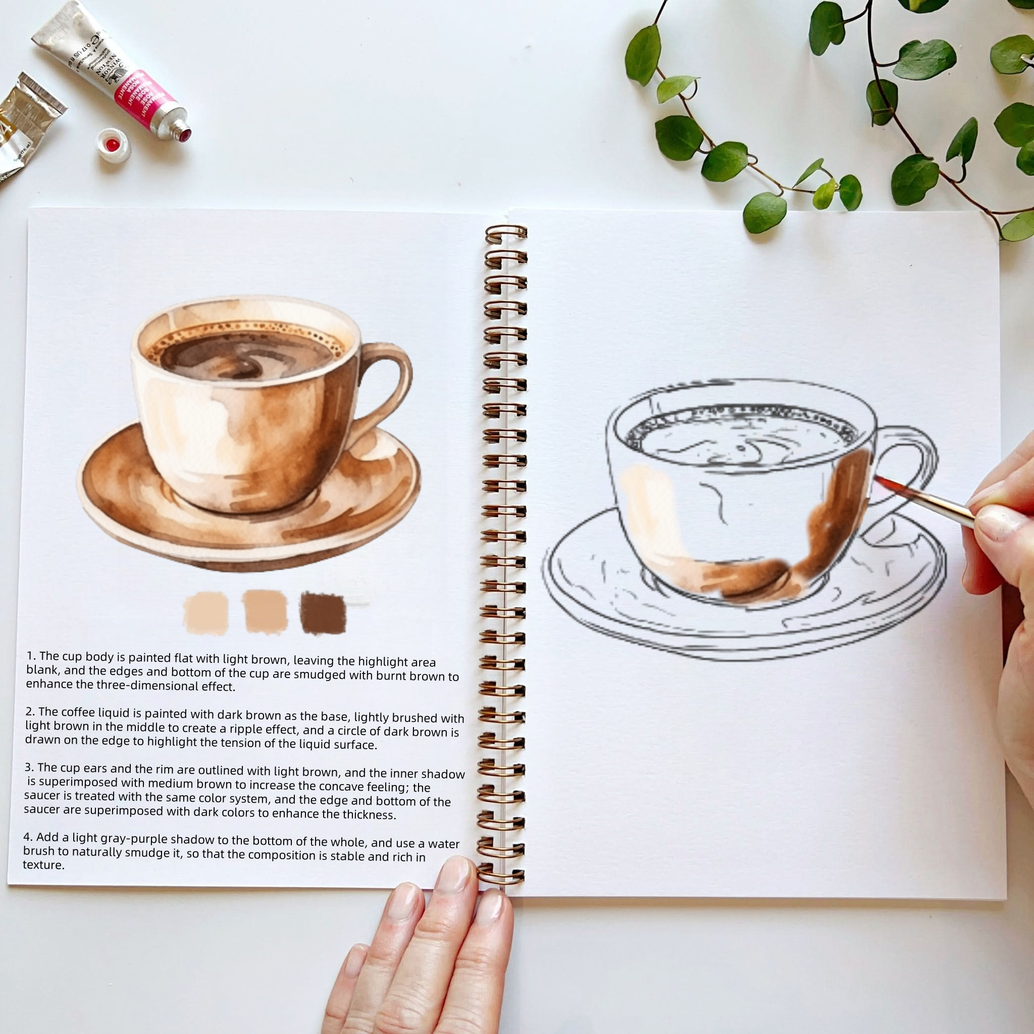 🍳Breakfast Watercolor Workbook(🔥2025 New Limited Edition)
