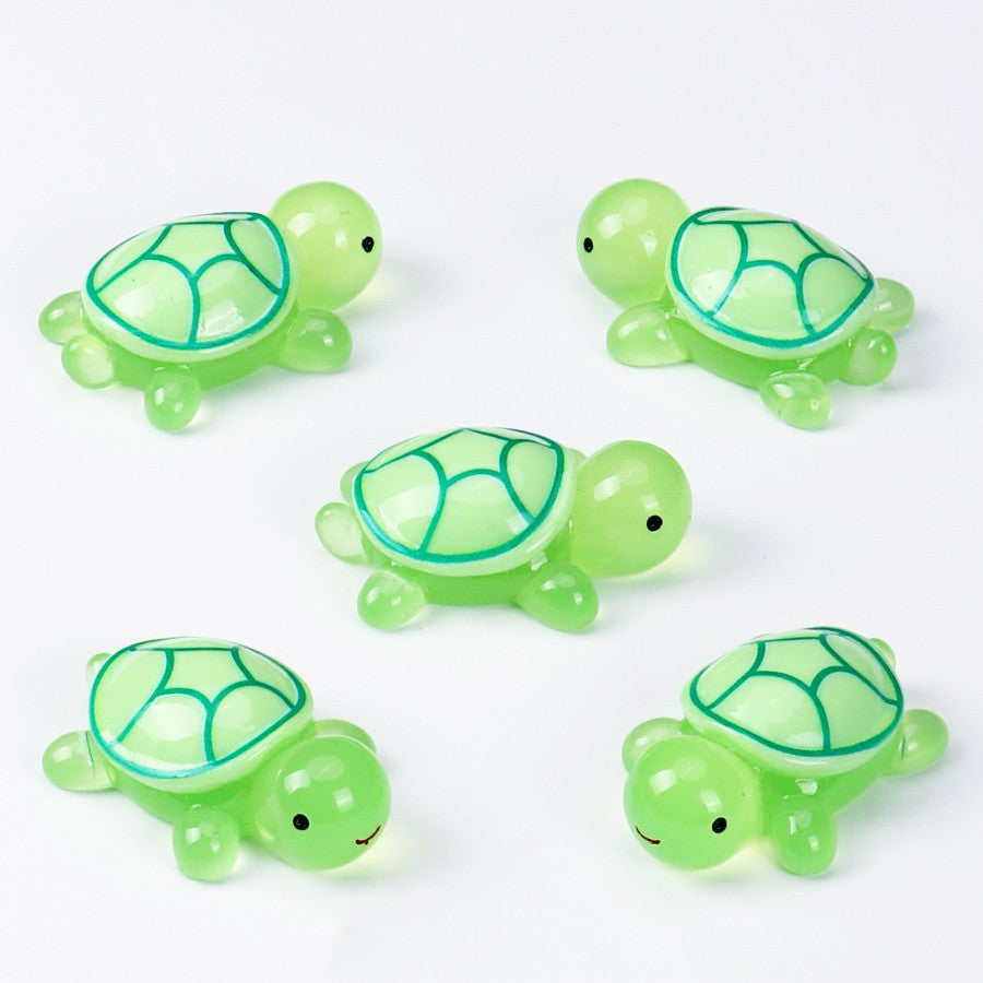 Turtle Lucky Bag Cartoon luminous Mini Turtle Ornaments, DIY Ocean landscape Decoration