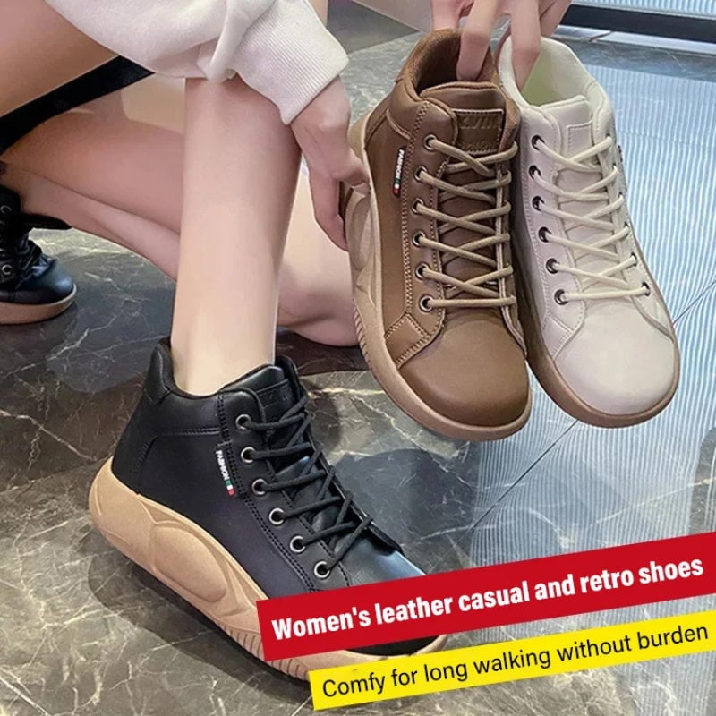 (🌲Early Christmas Sale- 50% OFF) Women's High Top Thick Sole Martin Boots👟 - Buy 2 Free Shipping