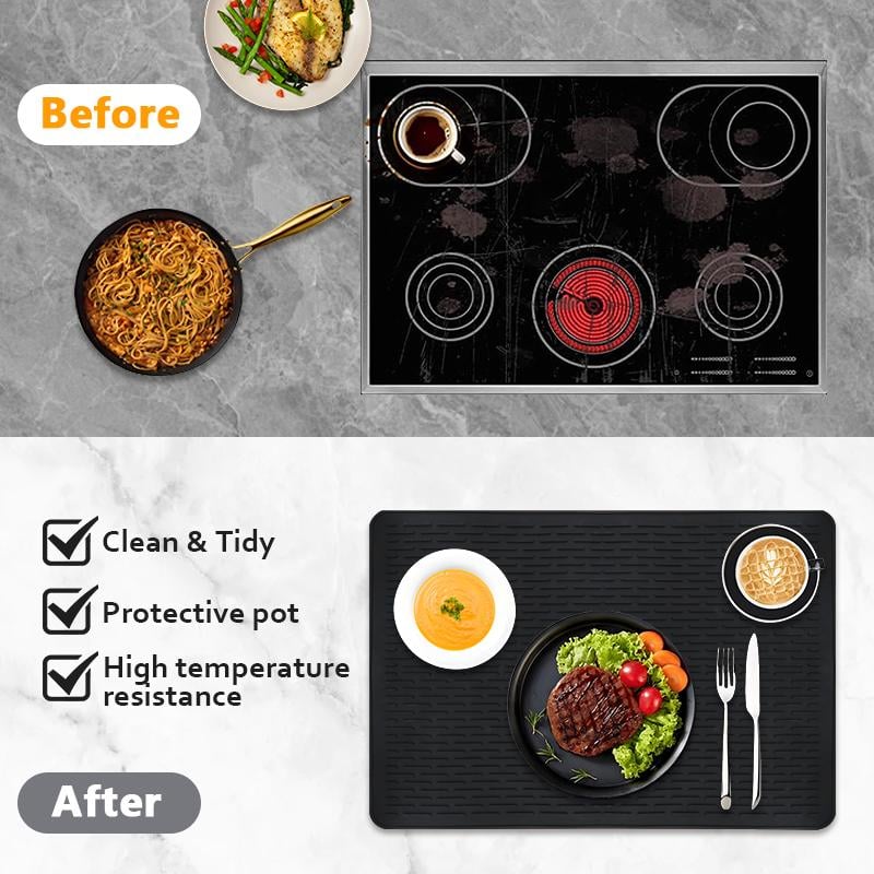 🔥Last Day 50% OFF-🔥Heat-Resistant Silicone Stove Cover Mat & Utensils