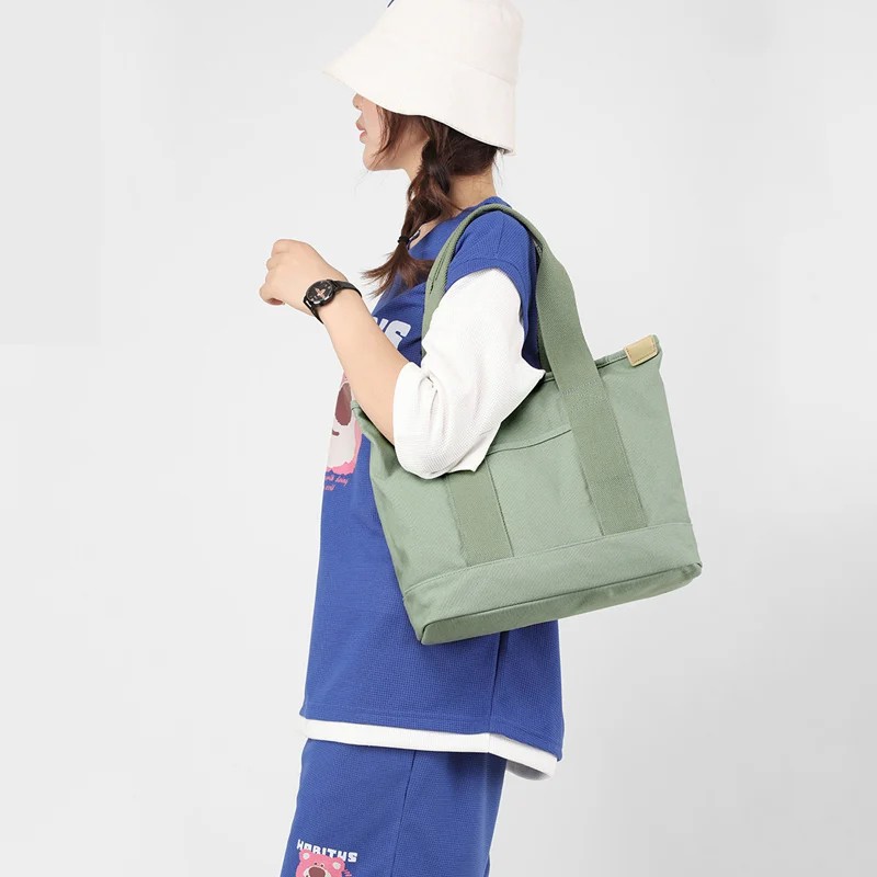 [Japanese handmade]Large capacity multi-pocket handbag